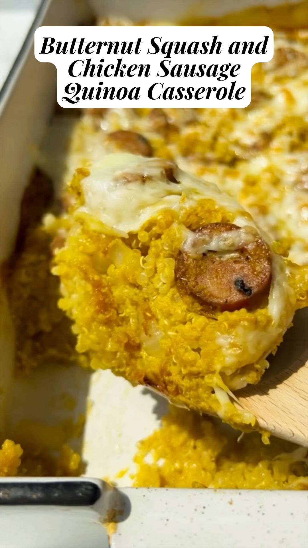 Cozy Fall Dinner: Healthy Butternut Squash Chicken Sausage Casserole